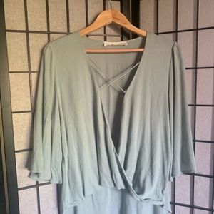 NWT Lizard thicket teal blouse